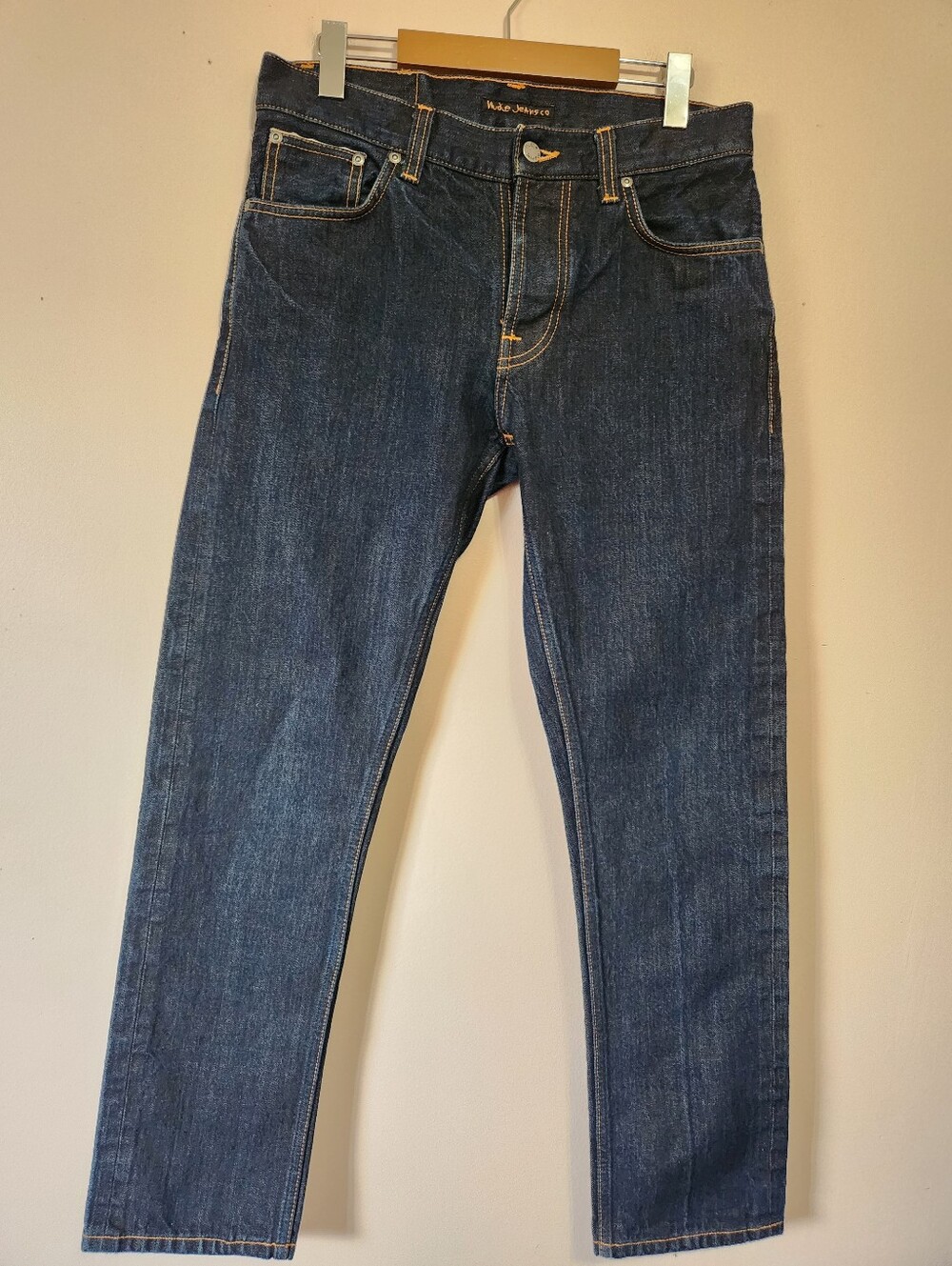 Nudie Jeans Grim Tim Dry Selvage Slim Straight Raw Denim W31 L29.5